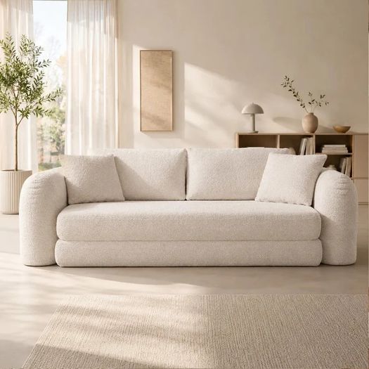 Softy compressed Pull Out Sofa Bed - Beige