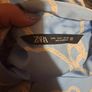 Zara blue long sleeve silky blouse size L UK14 EU42 Postage included Image 5