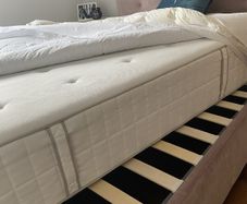 Double Bed Pocket Sprung Mattress.  As New.  IKEA