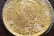 Argentina 1975 Vintage Coin Stamp cover BUNC