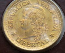 Argentina 1975 Vintage Coin Stamp cover BUNC
