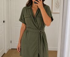 zara summer wrap effect dress