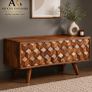 Solid Sheesham Wood TV Unit Image 8