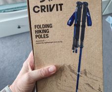 Foldable walking poles never opened