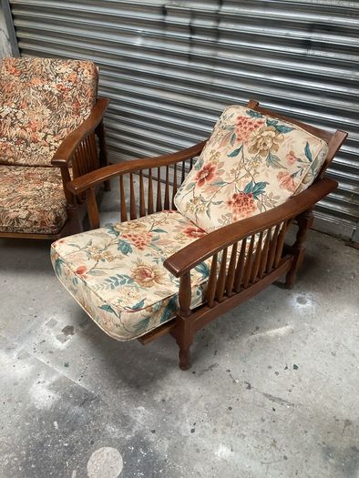 Pair of arts and crafts chairs