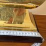 Vintage Brass Table Lamp with silk shade Image 3