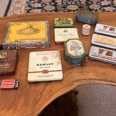 11 Assorted Antique and Vintage Tins