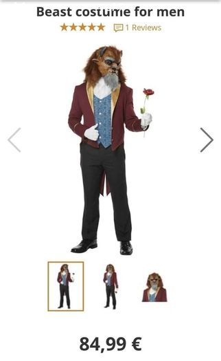 Beauty and the Beast costume.