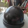 Antique French half shell motorcycle helmet by Geno Paris France Image 4