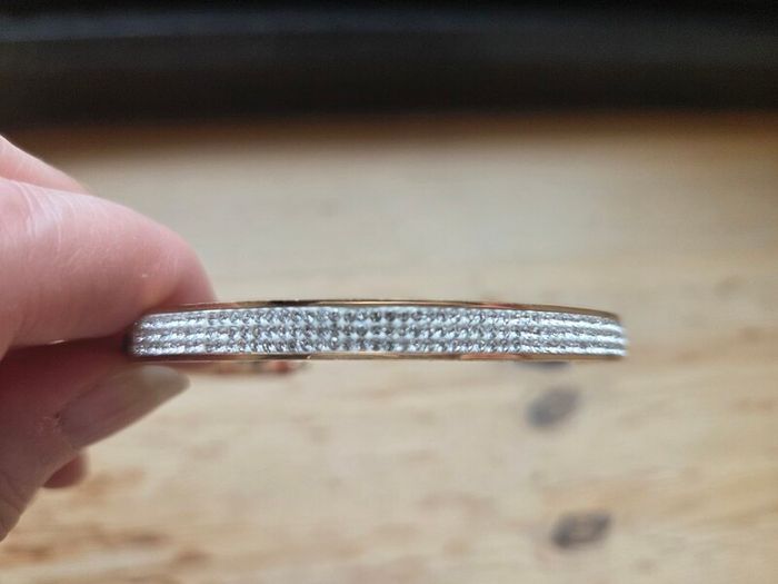 Knight and Day bangle. Rose gold plated