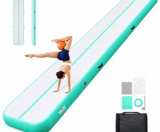 5M Inflatable Gymnastics Air Mat 20 cm Thick With Electric Pump
