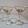 Pristine Vintage Art Deco Enamel Cockerel Cocktail Glasses Set of 6 Image 7