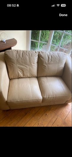 Couch leather 2 seats