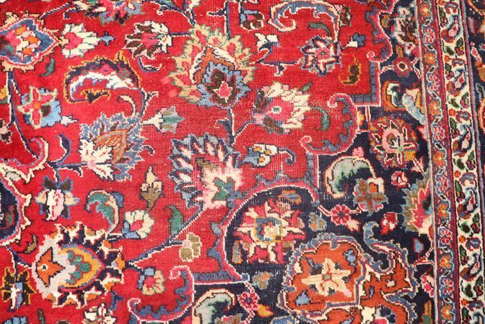 P.ersian Mashad Rug 'Signed' 345x248cm (MESH)