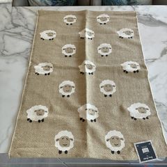 Brand-new Beige Sheep Printed Rug 60x90cm