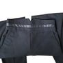 Karen Millen wool/leather trim high-waist Trousers Image 2