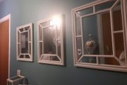 3 window style white mirrors