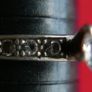 Vintage Sterling Silver 925 Statement Solitaire Ring with Round Faceted White Topaz size P  - 3,51g Image 4