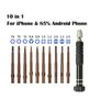 iPhone X XR 11 12 13 Pro Max 10 in 1 Pentalobe Y Screwdriver Set Opening Tool Image 3