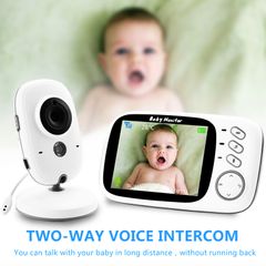 Wireless Video Color Baby Monitor with 3.2Inches LCD 2 Way Audio Talk Night Vision Surveillance Security Camera Babysitter