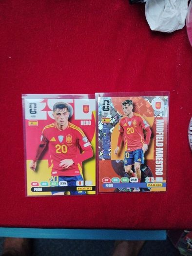 2 Pedri Panini World Cup Football cards
