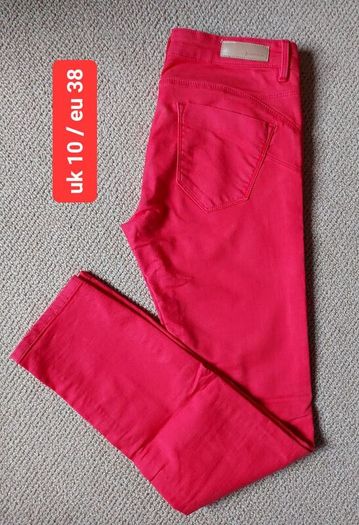 stradivarious red jeans