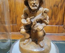 Antique wooden statue