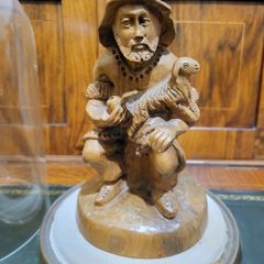 Antique wooden statue