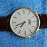 Softech Ladies Rose Gold Slim Face Leather Strap Analog Watch Quartz Image 2