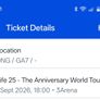 Westlife Standing Ticket September  18th Image 2