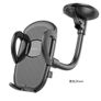 Car Phone Holder Hoco H10 Flexible Windshield Single Button Phone Holder Black Image 2