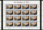 2003 Ireland Centenary of 1803 Rebellion Commemorative Stamp Sheetlet Plate 1A1A1A1A  Mint Never Hinged (MNH)