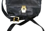Perlina  New York Burse Black Genuine Leather Shoulder Bag Postage included