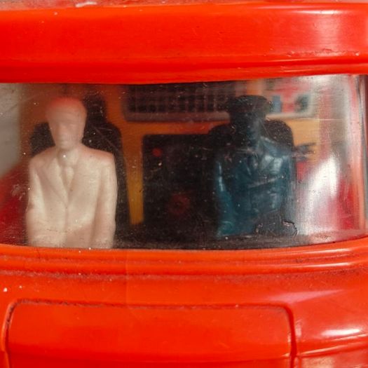 Retro plastic Mercedes van Fire Rescue Department  Bump-N-Go from Hong Kong