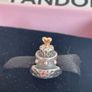 Pandora Two Tone Celebration Cake with 14k Gold Heart Image 4