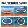 Inflatable Floating Dock with Trampoline Pool  10ft Water Mat Platform with Ladder & Carry Bag Image 3