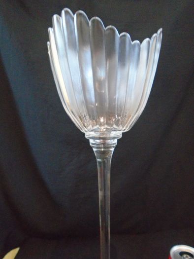 Decorative hand made art glass night light/candle holder