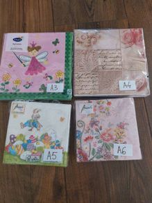 Decoupage napkins