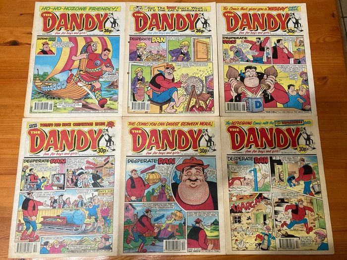 Comics: 'The Dandy' 1991,1993,1994 and 1995 (48 comics)