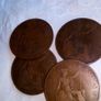 2 x 1916 copper pennies. Image 2
