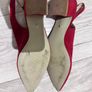 CARVELA red pointed low heels with strap Image 3