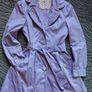 Purple Trench Coat. Size 8 Image 2