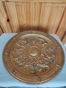 Gilt Bronze 4.4 Kg Charger 19th C Marked Gesetzlich Geschutzt
