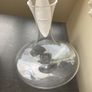 Swirling glass wine decanter and stopper Image 3
