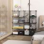 16 Cube Wire Storage Shelves, Multifunctional DIY Wire Fence Wardrobe Closet Cabinet Bookcase Bookshelf Perfect for Office/Livingroom/kitchen/Bathroom (FREE POSTAGE) Image 2