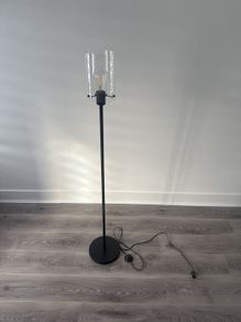 black floor lamp