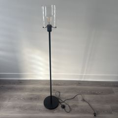 black floor lamp