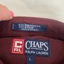 New Ralph Lauren Chaps Burgundy Red Shirt L Image 2
