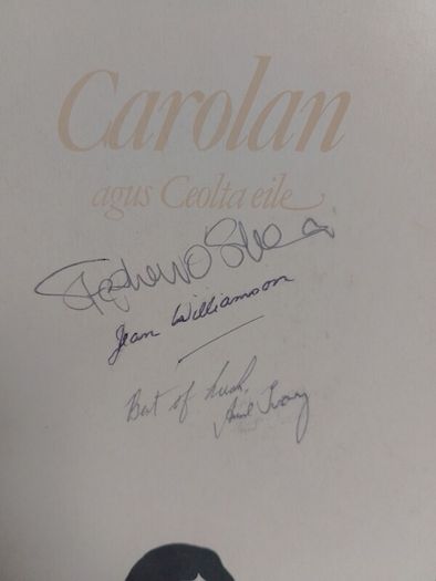 Autographed Irish trad and classical vinyl