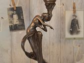 Tiffany-Style Art Nouveau Table Lamp